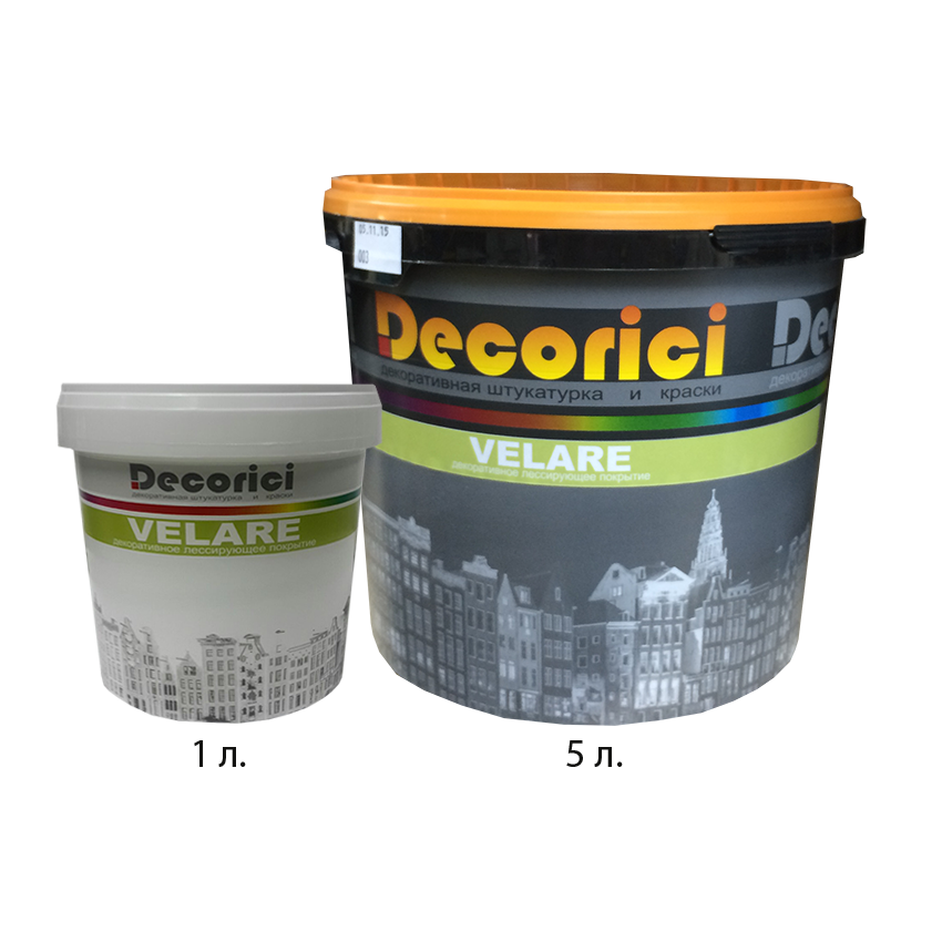 Краска акриловая лессирующая Velare 1л. бесцветная